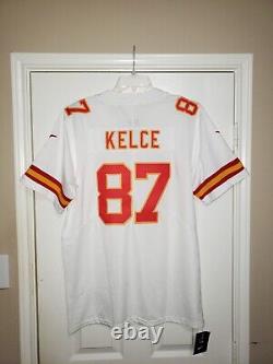 Kansas City Chiefs Travis Kelce White super bowl 57 lvii Stitched Jersey medium