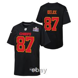 Kansas City Chiefs Travis Kelce Youth Super Bowl LVIII Patch Carbon Fashion