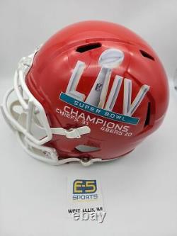 Kansas City Chiefs UNSIGNED Speed Replica Helmet Super Bowl 54 Champs Decal