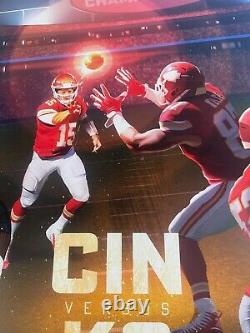 Kansas City Chiefs Vs Cincinnati Bengals Poster Limited 500 Arrowhead Series