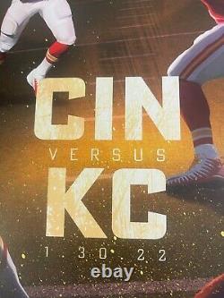 Kansas City Chiefs Vs Cincinnati Bengals Poster Limited 500 Arrowhead Series