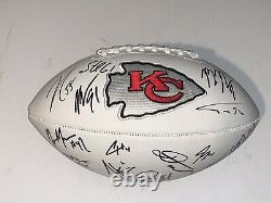 Kansas City Chiefs football Superbowl Champs signed Reid Kelce Hill