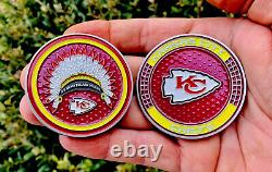 Kansas City KC Chiefs Arrowhead Pride Challenge Coin Mahomes Super Bowl NFL MVP