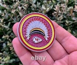 Kansas City KC Chiefs Arrowhead Pride Challenge Coin Mahomes Super Bowl NFL MVP