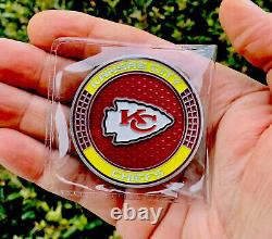 Kansas City KC Chiefs Arrowhead Pride Challenge Coin Mahomes Super Bowl NFL MVP