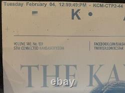 Kansas City Star Patrick Mahomes Super Bowl LIV Authentic Newspaper Press Plate