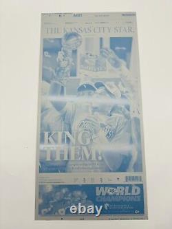 Kansas City Star Patrick Mahomes Super Bowl LIV Authentic Newspaper Press Plate