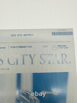 Kansas City Star Patrick Mahomes Super Bowl LIV Authentic Newspaper Press Plate