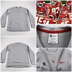 Kansas city chiefs Team Issued Nike Football Superbowl Hood Sweatshirt M # 2023