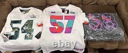 Kansas city chiefs super bowl jerseys. All 3 New With Tags. Rare! Size Large