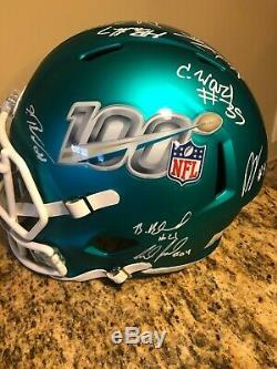 Kc Chiefs Super Bowl Team Signed Full Size Football Helmet Mahomes Kelce Jsa Coa