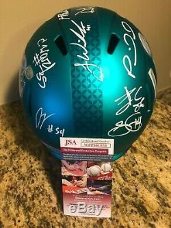 Kc Chiefs Super Bowl Team Signed Full Size Football Helmet Mahomes Kelce Jsa Coa