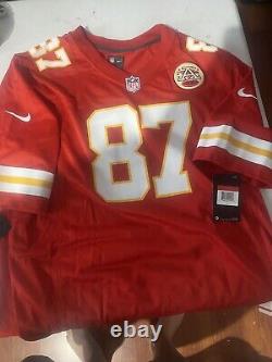 Kc Chiefs Super-bowl Champion Travis Kelce Autographed Custom Framed Jersey Cert