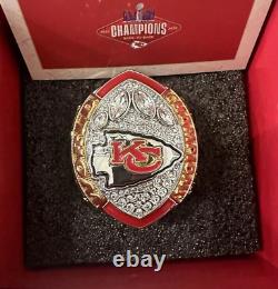 Kc Kansas City Chiefs Super Bowl Ring Paperweight 2024 Season Ticket Member Gift