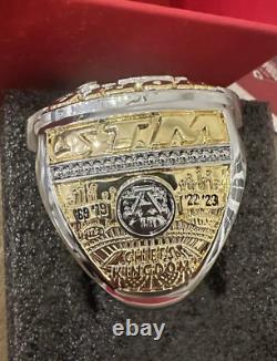 Kc Kansas City Chiefs Super Bowl Ring Paperweight 2024 Season Ticket Member Gift