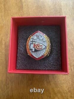 Kc Kansas City Chiefs Super Bowl Ring Paperweight 2024 Season Ticket Member Gift