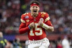 Large 44 Mahomes #15 Super Bowl LVIII 58 Vapor FUSE Elite Jersey Red Chiefs