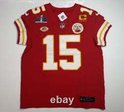 Large 44 Mahomes #15 Super Bowl LVIII 58 Vapor FUSE Elite Jersey Red Chiefs