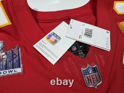 Large 44 Mahomes #15 Super Bowl LVIII 58 Vapor FUSE Elite Jersey Red Chiefs