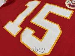 Large 44 Mahomes #15 Super Bowl LVIII 58 Vapor FUSE Elite Jersey Red Chiefs