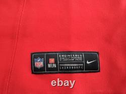 Large 44 Travis Kelce #87 Super Bowl LVIII 58 Vapor FUSE Elite Jersey Red Chiefs
