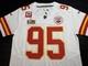 Large Chris Jones #95 Vapor Fuse Jersey Super Bowl Lix 59 Elite Quality Chiefs