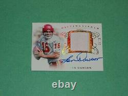 Len Dawson Auto Jersey Card 2019 Panini Flawless Football /20 Kansas City Chiefs