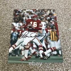 Len Dawson Signed Autographed 8x10 Photo Kansas City Chiefs Super Bowl 4 B