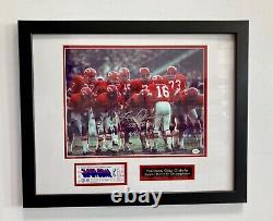 Len Dawson autographed Super Bowl IV photo set, framed & ready to hang
