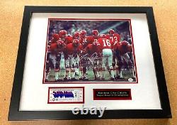 Len Dawson autographed Super Bowl IV photo set, framed & ready to hang
