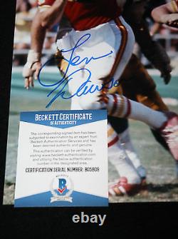 Len Dawson signed 8 x 10, Kansas City Chiefs, Super Bowl MVP, Beckett BAS