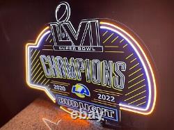 Los Angeles Rams 3ft x 2ft Champions, LED Neon Sign, Man Cave, Sports Bar