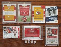 Lot Of 7 Patrick Mahomes Rookie Cards 2017 Kansas City Chiefs Mvp Super Bowl