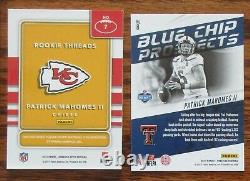 Lot Of 7 Patrick Mahomes Rookie Cards 2017 Kansas City Chiefs Mvp Super Bowl