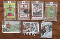 Lot Of 7 Patrick Mahomes Rookie Cards 2017 Kansas City Chiefs Mvp Super Bowl