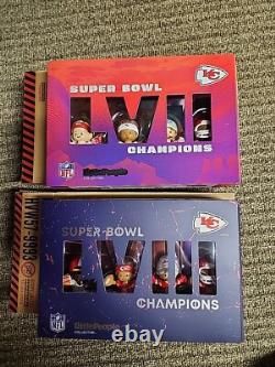 Lot of 2 Kansas City Chiefs Little People Super Bowl LVII And LVIII Error Set