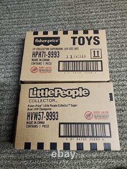 Lot of 2 Kansas City Chiefs Little People Super Bowl LVII And LVIII Error Set