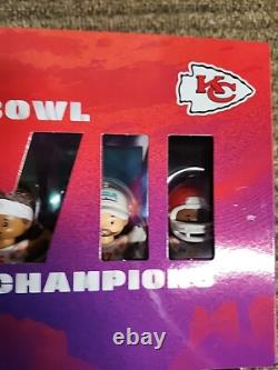 Lot of 2 Kansas City Chiefs Little People Super Bowl LVII And LVIII Error Set