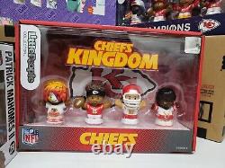 Lot of 3 KC Chiefs 2023 Regular Szn & Superbowl 58 Little People + Mahomes Funko