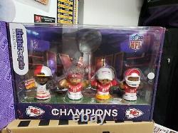 Lot of 3 KC Chiefs 2023 Regular Szn & Superbowl 58 Little People + Mahomes Funko