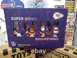 Lot of 3 KC Chiefs 2023 Regular Szn & Superbowl 58 Little People + Mahomes Funko
