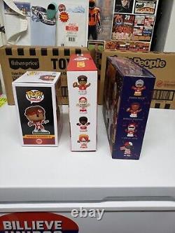 Lot of 3 KC Chiefs 2023 Regular Szn & Superbowl 58 Little People + Mahomes Funko