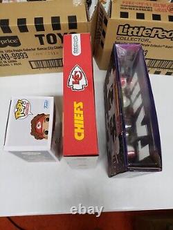 Lot of 3 KC Chiefs 2023 Regular Szn & Superbowl 58 Little People + Mahomes Funko