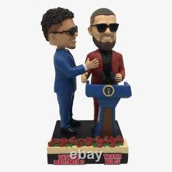 MAHOMES & KELCE Kansas City Chiefs SUPER BOWL White House Visit Bobblehead NIB