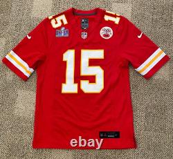 Mahomes NFL Kansas City Chiefs Super Bowl Football Jersey Nike Red Size Small