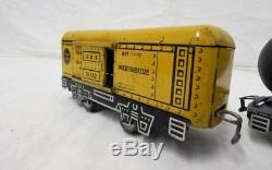 Marx 1930's Joy Line Freight Set Kansas City Chiefs Red Yellow Super Bowl Train