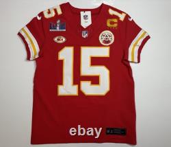 Medium 40 Mahomes #15 Super Bowl LVIII 58 Vapor FUSE Elite Jersey Red Chiefs