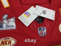 Medium 40 Mahomes #15 Super Bowl LVIII 58 Vapor FUSE Elite Jersey Red Chiefs