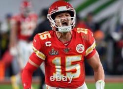 Medium 40 Patrick Mahomes #15 Vapor Elite Jersey Red Super Bowl 54 LIV Chiefs