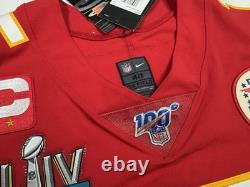 Medium 40 Patrick Mahomes #15 Vapor Elite Jersey Red Super Bowl 54 LIV Chiefs